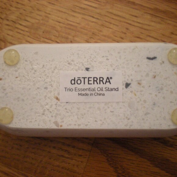doTERRA branded Terrazzo Trio Essential Oil Stand - holds 3 EO bottles - Picture 3 of 3